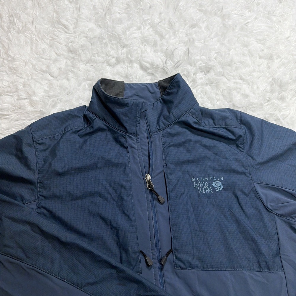 Mountain Hardwear Mens Light Trail Jacket Medium Full Zip Nylon‎ Stretch Cargo